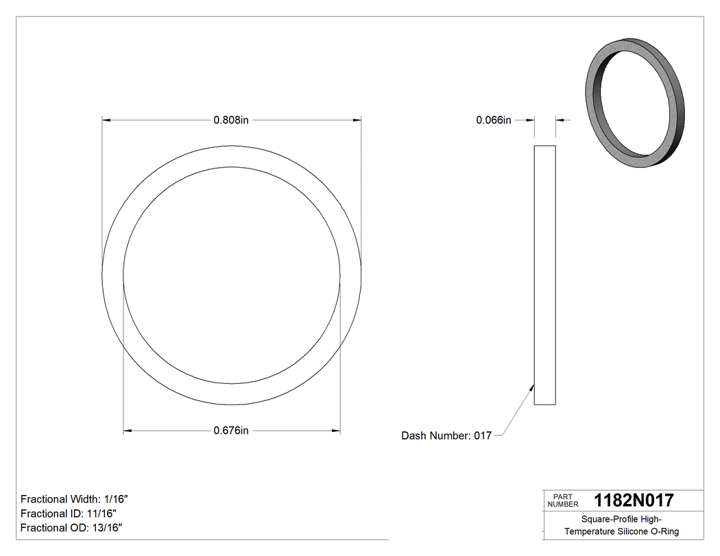 Technical drawing - 1182N017